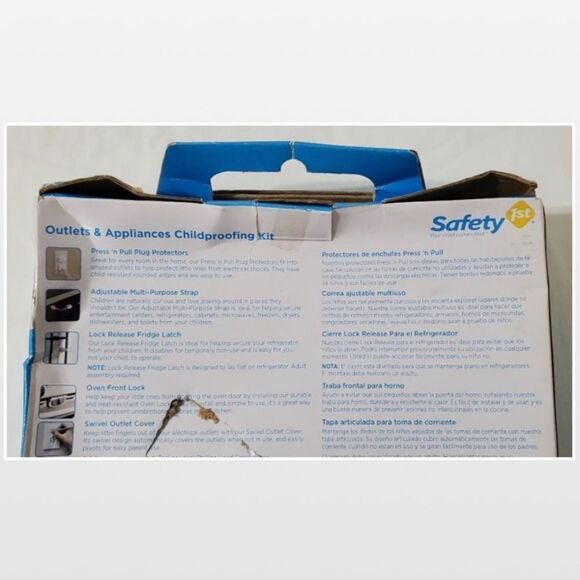 New Safety 1st Child Proof Kit Kid Baby Home Outlet Covers Fridge Latch Straps - Picture 10 of 15